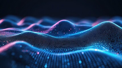 Abstract digital wave, network, technology background