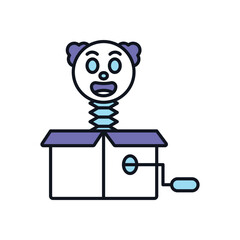 Clown Toy Vector icon