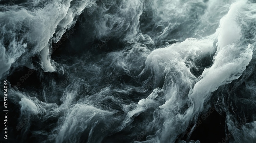 Poster captivating billowing smoke clouds texture backdrop creating depth and surreal ambient environment w