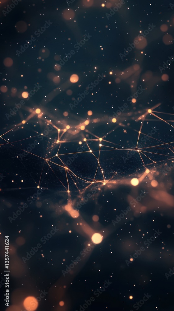 Poster digital network connections concept futuristic glowing abstract backdrop communication systems desig