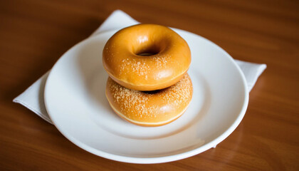 Donuts with chocolate
