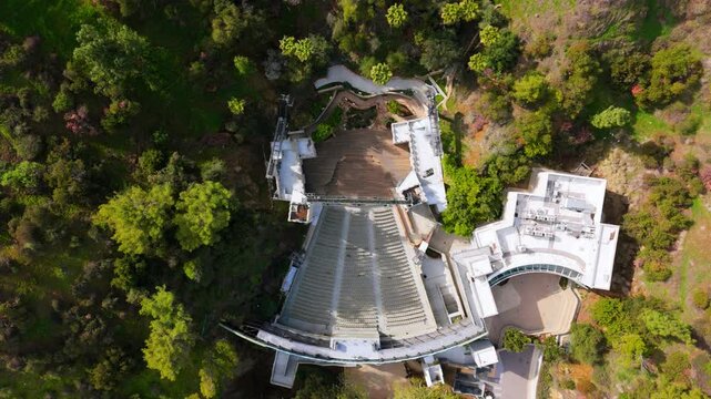 John Anson Ford Theatre Aerial Top View Los Angeles California