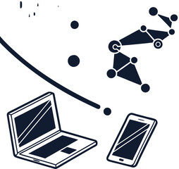 Laptop and Mobile Devices in Digital Network
