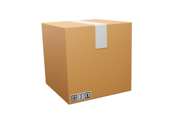 goods Cardboard Box - 3D render
