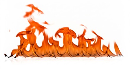 燃え盛る炎 躍動感あふれるオレンジ色