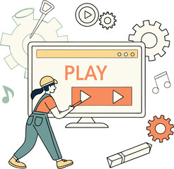 Digital Video Production Concept Art