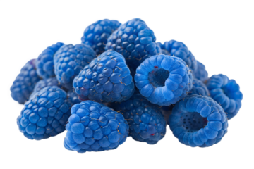blue raspberry on transparent background