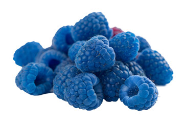 blue raspberry on transparent background
