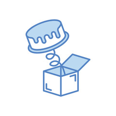 Pie Prank Vector icon