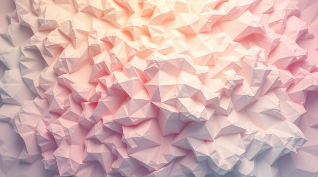 Abstract geometric pattern with vibrant, fragmented shapes creating a futuristic, dynamic effect.