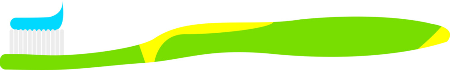 Toothbrush and Toothpaste Illustration