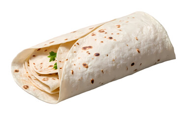 Flour Tortilla Isolated on Transparent Background &ndash; High-Resolution