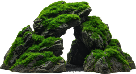 Aquatic Mossy Rock Formation Aquascape D cor Nature Aquarium Landscape Green Plants Fish Tank