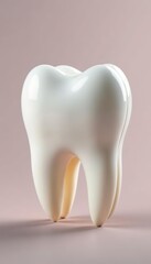 Close up of healthy tooth with no cavities, plaque or discoloration, perfect for dental health service background,  healthy,  dental