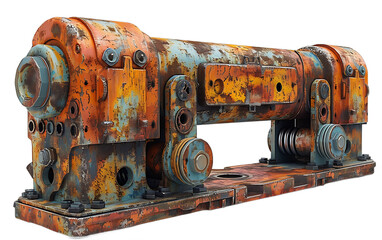 Rusty Industrial Machinery Post Apocalyptic Grunge Texture for Game Asset Film and VFX