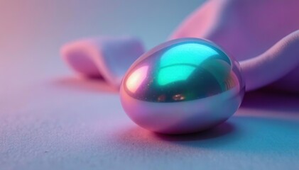 Colorful pearl with a stunning purple green tint, perfect for jewelry and design projects,  design,  luxury