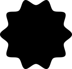 Starburst graphic isolated on transparent background