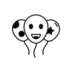 Balloons  Vector icon