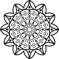 Celtic ornamental vector illustration with floral and mandala design