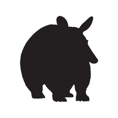 Aardvark Silhouette Vector - Artistic and Timeless Wildlife Clipart for Nature and Outdoor-Themed Logos - Aardvark Vector - Aardvark Icon - Aardvark Illustration

