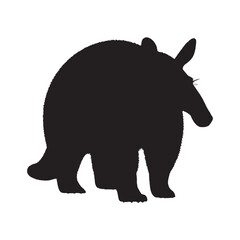 Aardvark Silhouette Vector - Captivating and Realistic Nocturnal Mammal Illustration for Safari and Eco-Tourism Branding - Aardvark Vector - Aardvark Icon - Aardvark Illustration

