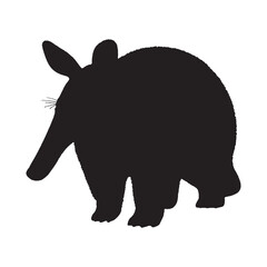 Aardvark Silhouette Vector - Unique and High-Quality African Nocturnal Mammal Illustration for Wildlife and Safari Designs - Aardvark Vector - Aardvark Icon - Aardvark Illustration

