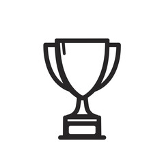 Trophy icon symbolizing achievement and success in sports  