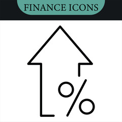 Increase and Decrease line Editable Icons set.Vector set.Vector illustration in modern thin line style of profit related icons: chart, graph, arrow,and more.Pictograms and infographics for mobile apps