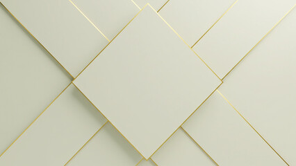 Obraz premium Abstract Background with Soft White and Gold Geometric Pattern