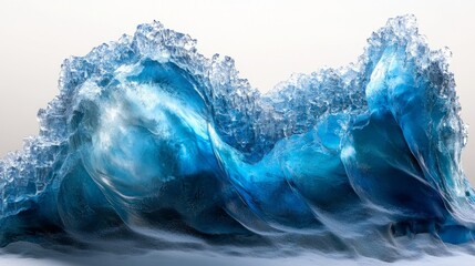 Generic Ridge Frozen Overview Stone Blue Glowing Wave