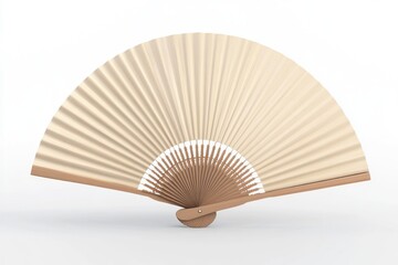 Blank Uchiwa Fan Mockup: Three-Dimensional Japanese Design for Advertising Purposes