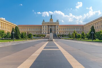 Historic Freedom Square of Novi Sad: Stunning Architecture of City House and Svetozar Miletic Monument