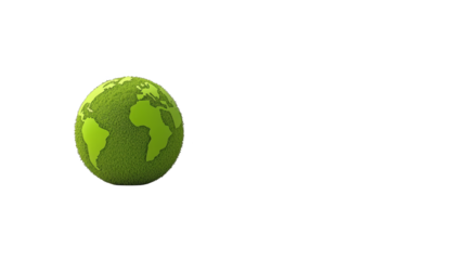 Green earth with grid, visualizing global interconnections and data through a geometric lens