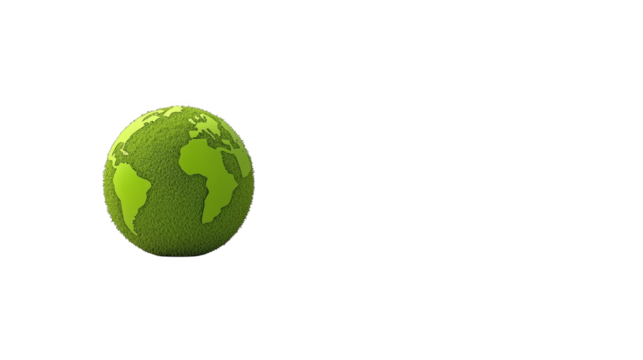 Green earth with grid, visualizing global interconnections and data through a geometric lens