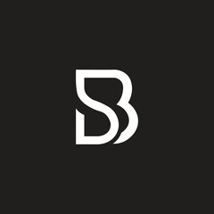 Modern letter SB vector logo.