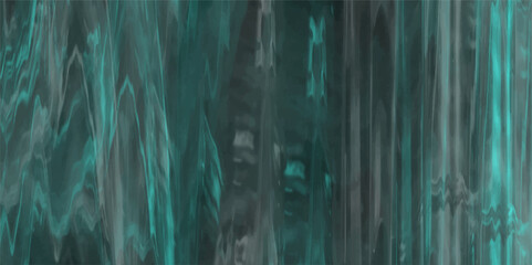 Beautiful turquoise blank hand painted glitch background. gray rain cloud, liquid smoke rising canvas element. Blue silk and fabric denim with pattern background. Vintage watercolor background.