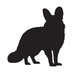 Aardwolf Silhouette Vector - Artistic and Captivating Nocturnal Wildlife Graphic for Adventure and Outdoor Enthusiasts - Aardwolf Vector - Aardwolf Icon - Aardwolf Illustration

