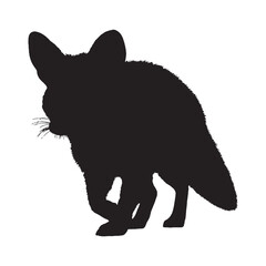 Aardwolf Silhouette Vector - Captivating and Professional Insectivorous Predator Symbol for Nature and Travel Campaigns - Aardwolf Vector - Aardwolf Icon - Aardwolf Illustration


