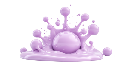 Mesmerizing purple octopus against a vibrant green background, captivating underwater scene