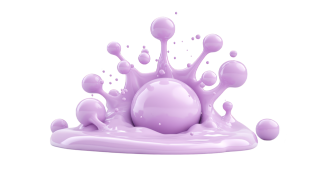 Mesmerizing purple octopus against a vibrant green background, captivating underwater scene