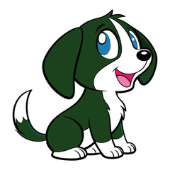 Baby cartoon dog art