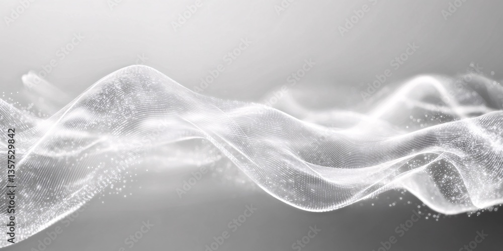 Aufkleber elegant minimalist representation of ai-powered data flow