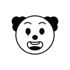 Comedian Face Vector icon