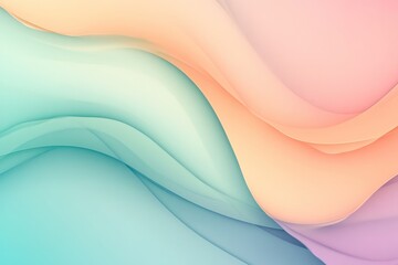 Obraz premium Abstract gradient background with soft mint and peach, gradient teal and violet, featuring a minimalist style, ideal for modern and elegant designs.