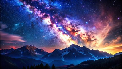 Majestic Night Sky: High-Resolution Nature Backgrounds for Stunning Designs