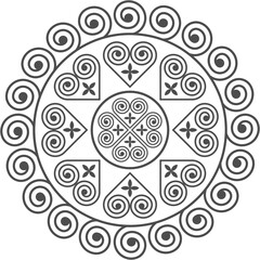 Seamless Hmong Embroidery Patterns in Hmong Ethnic Style, Black and White Tone, Pattern Design for Carpets, Clothing, Fabrics, Textures, Wallpaper, Wrapping, Fashion