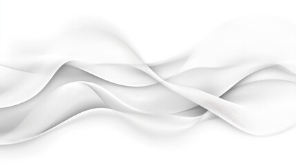 Naklejka premium Abstract white flowing waves background