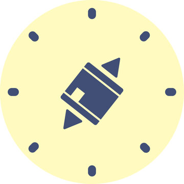 Qibla Direction Flat Icon