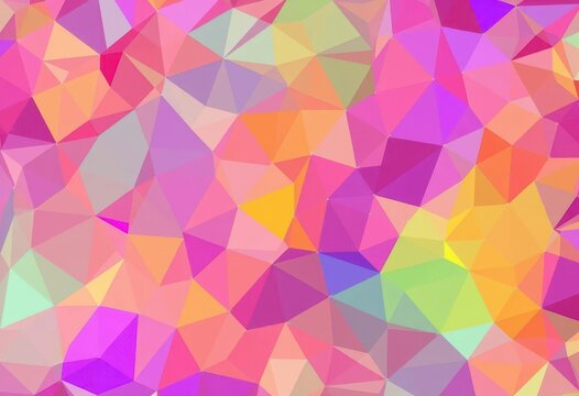 Intricate network of overlapping, multicolored polygons forming an abstract geometric pattern, polygon, contemporary