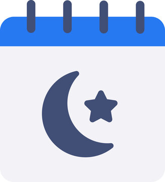 Islamic Calendar Flat Icon